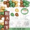 130pcs Woodland Baby Shower Decorations Safari Baby Shower Decorations for Gender Neutral Celebration with Balloon Garlands,Welcome Baby Banner, Baby Boxes and Tabletop Decor
